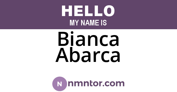 Bianca Abarca