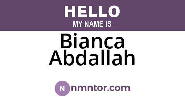 Bianca Abdallah