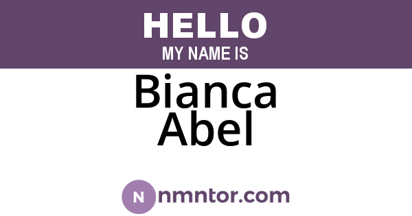 Bianca Abel
