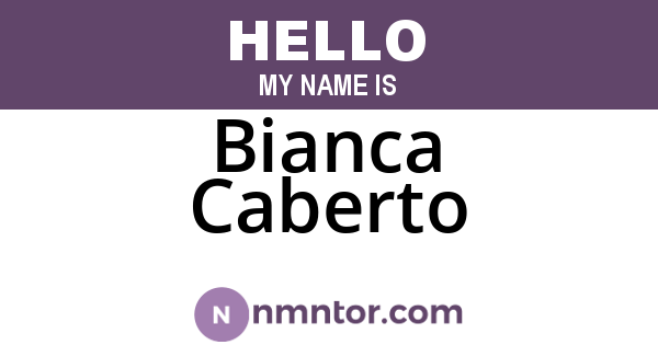 Bianca Caberto