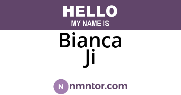 Bianca Ji