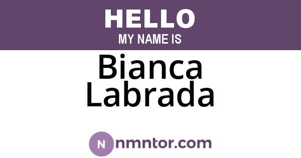 Bianca Labrada