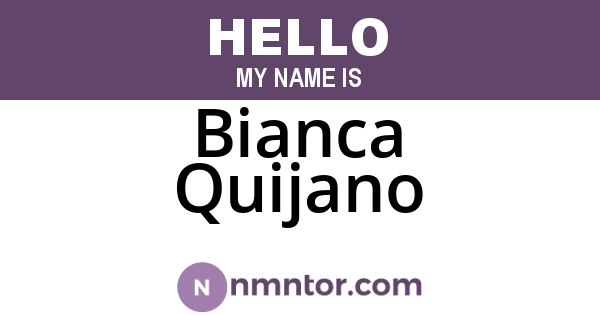 Bianca Quijano