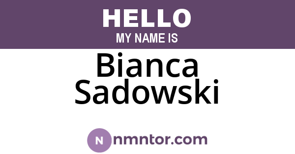 Bianca Sadowski