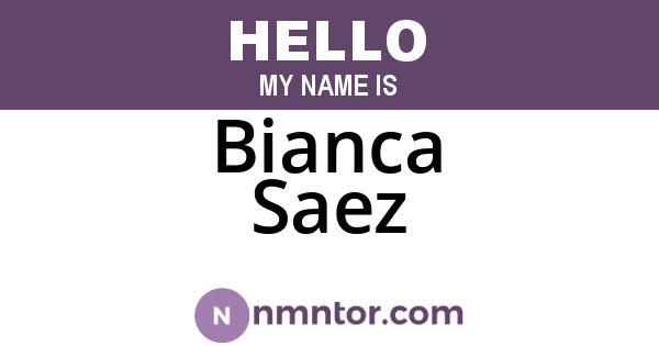 Bianca Saez