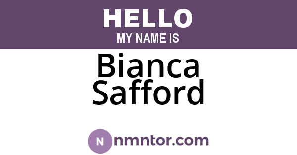 Bianca Safford