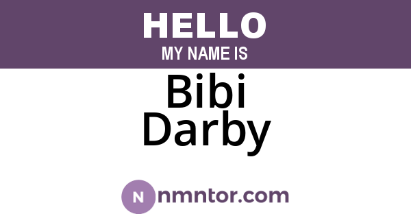 Bibi Darby