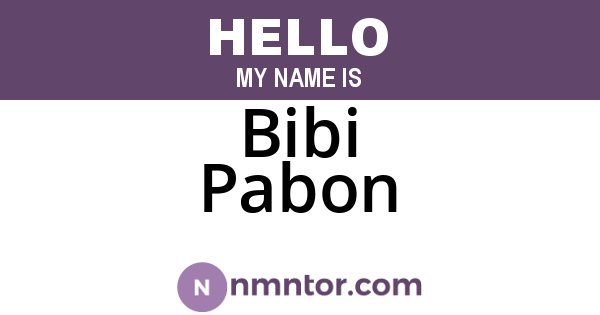 Bibi Pabon