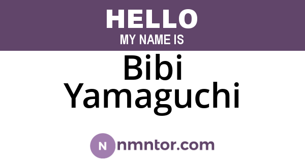 Bibi Yamaguchi