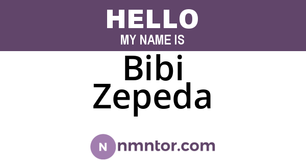 Bibi Zepeda