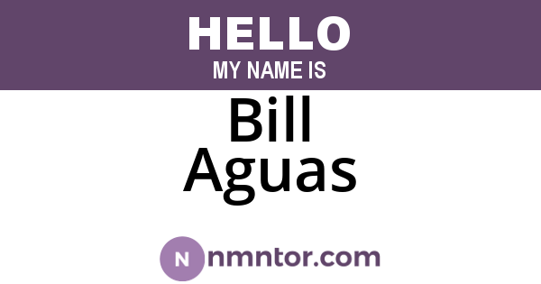 Bill Aguas