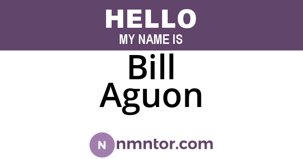 Bill Aguon