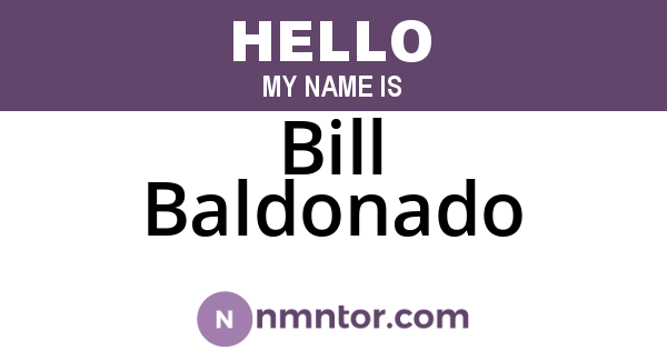 Bill Baldonado
