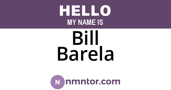 Bill Barela