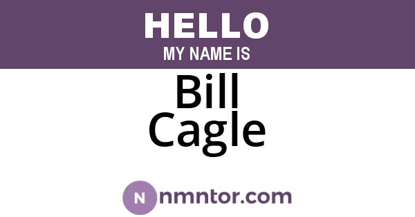 Bill Cagle