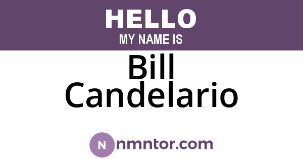 Bill Candelario