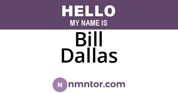 Bill Dallas