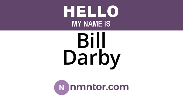Bill Darby
