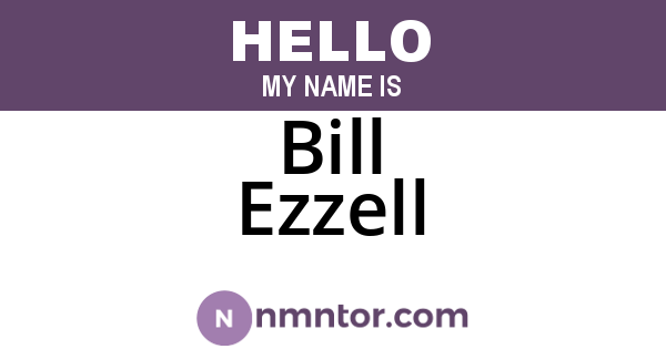Bill Ezzell