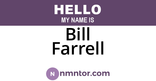 Bill Farrell
