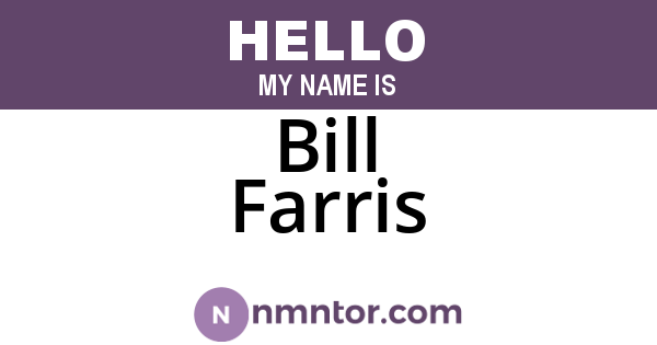 Bill Farris