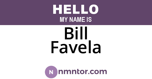 Bill Favela