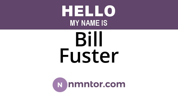 Bill Fuster