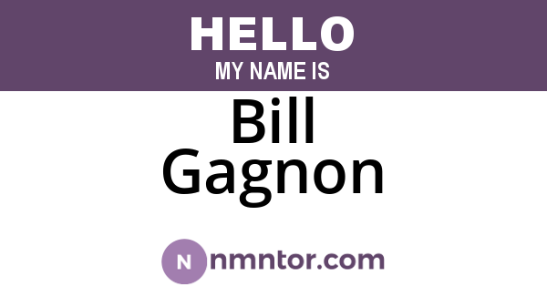 Bill Gagnon