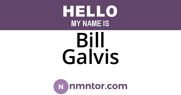 Bill Galvis