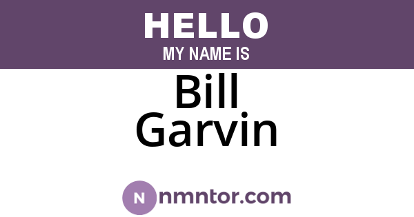 Bill Garvin