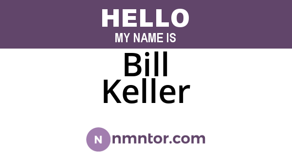 Bill Keller