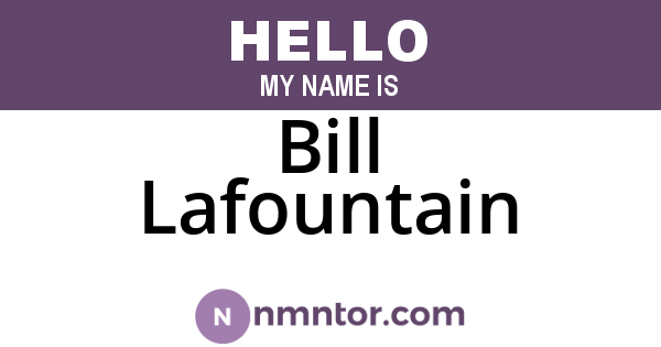 Bill Lafountain