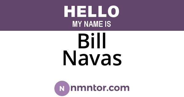 Bill Navas