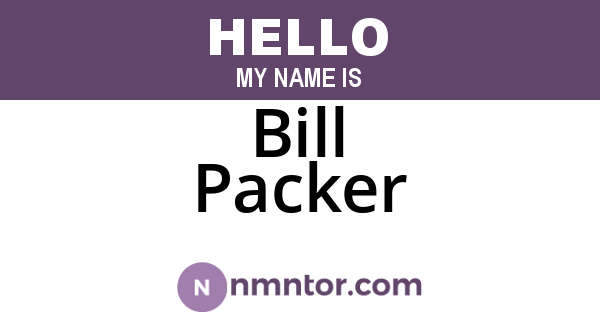 Bill Packer