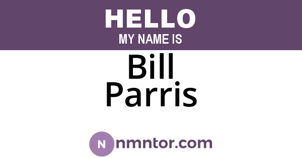 Bill Parris