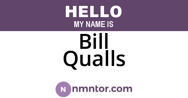 Bill Qualls
