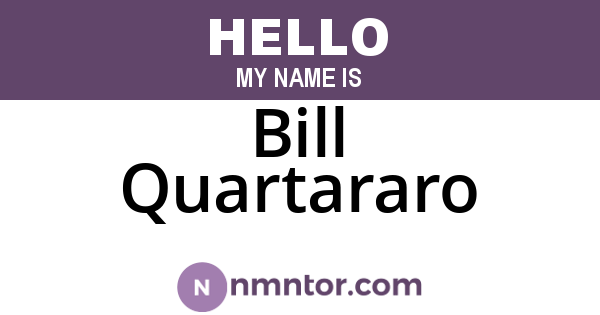 Bill Quartararo