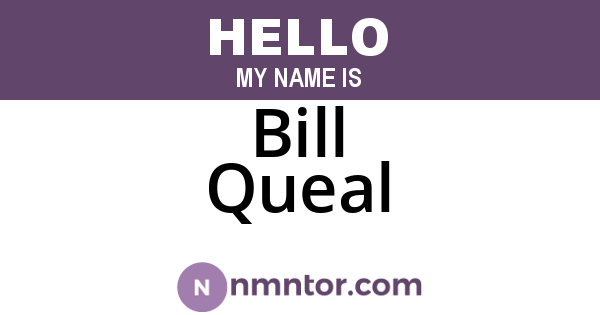 Bill Queal