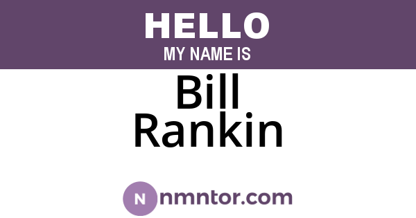 Bill Rankin