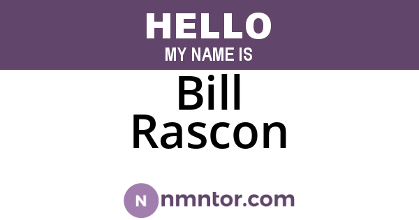 Bill Rascon