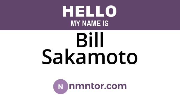 Bill Sakamoto