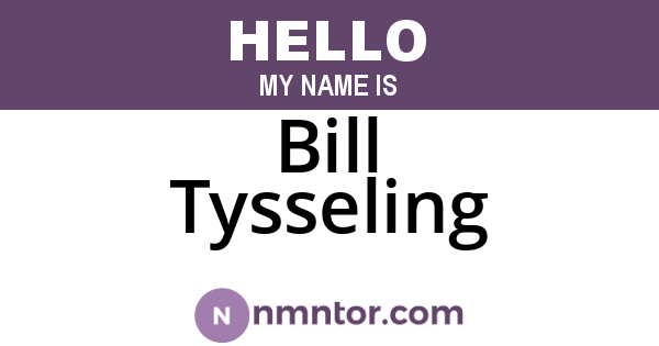 Bill Tysseling