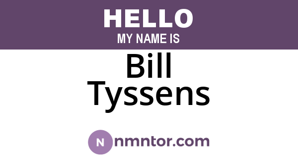 Bill Tyssens