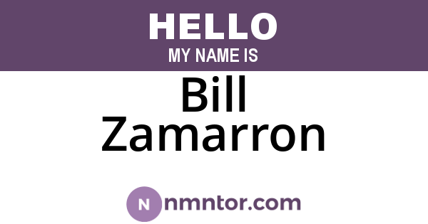 Bill Zamarron