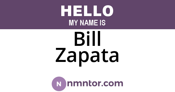 Bill Zapata