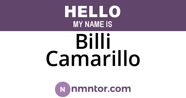 Billi Camarillo