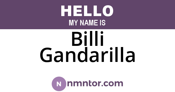 Billi Gandarilla