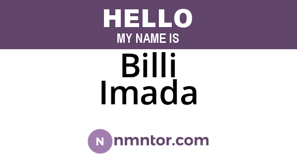 Billi Imada