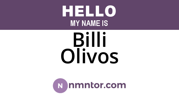Billi Olivos