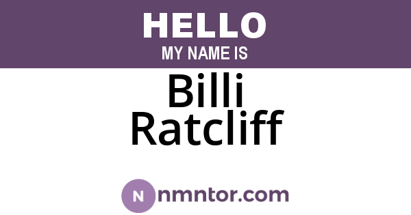 Billi Ratcliff